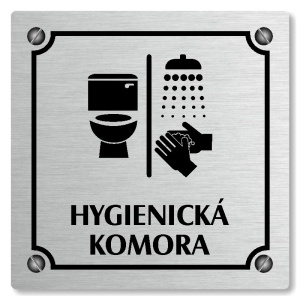 Hygienická komora, 100x100mm, stříbrná, Kansas